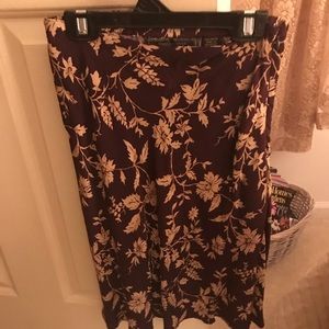 Red flower skirt